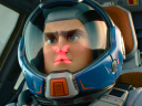 Buzz (Chris Evans) prepares for a risky test flight in Lightyear (2022), Pixar Animation Studios