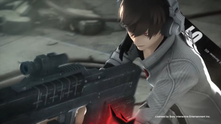 The Protagonist runs-and-guns in Freedom Wars Remastered (2025), Bandai Namco