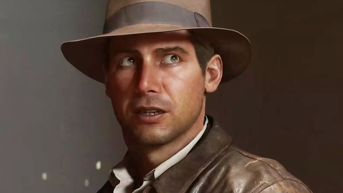 Indiana Jones (Troy Baker) senses something is off in Indiana Jones and the Great Circle (2024), MachineGames