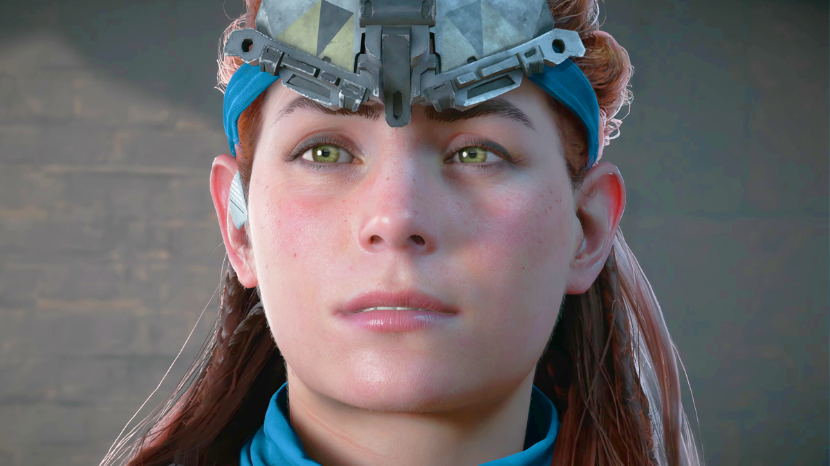 Aloy (Ashly Burch) dons her armor in Horizon Zero Dawn Remastered (2024), Guerilla Games