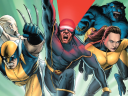 Marvel's Merry Band of Mutants rush into battle on John Cassaday and Laura Martin's variant cover to Astonishing X-Men Vol. 3 #1 "Gifted (Part 1) (2004), Marvel Comics