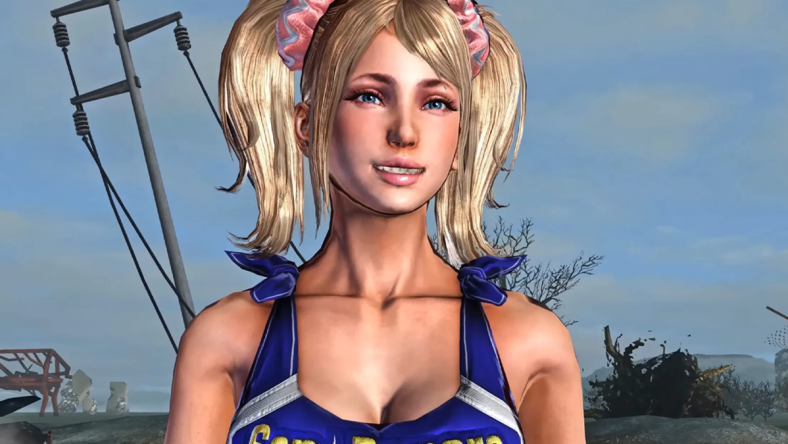 Juliet (Tara Strong) finally has a moment to breathe in Lollipop Chainsaw (2012), Kadokawa Games