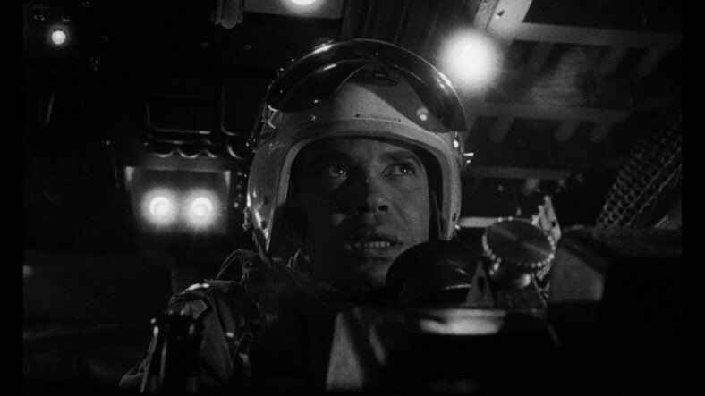 Lt. Zogg (James Earl Jones) is uneasy with the implications of his latest order in Dr. Strangelove or: How I Learned to Stop Worrying and Love the Bomb (1964), Columbia Pictures