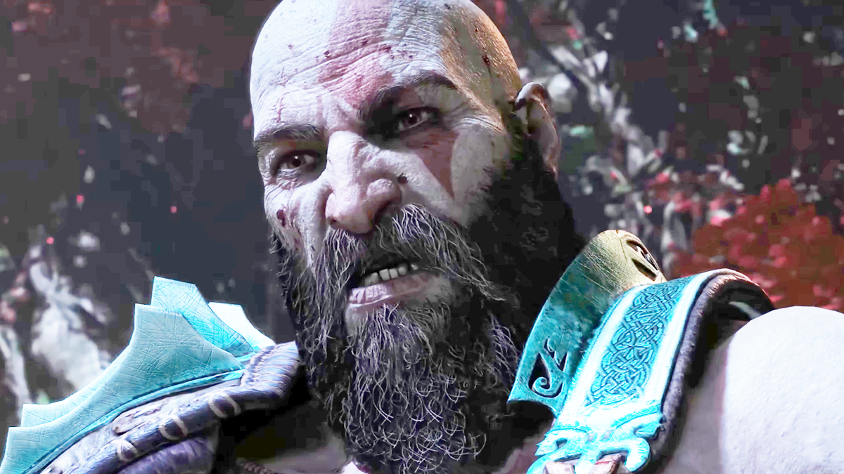 Kratos (Christopher Judge) puts an end to Heimdall (Scott Porter) in God of War Ragnarök (2022), Sony Santa Monica Studios