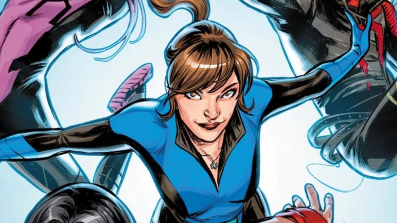 Kitty Pryde phases in on Carmen Carnero's variant cover to Exceptional X-Men Vol. 1 #3 (2024), Marvel Comics