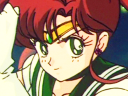 Sailor Jupiter (Emi Shinohara) suits up in Sailor Moon Season 1 Episode 26 'Bring a Smile to Naru's Face! Usagi's Friendship' (1992), Toei Animation