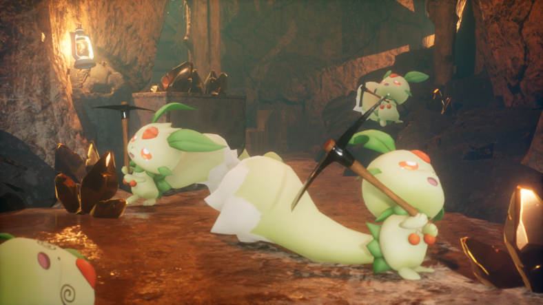 Lifmunk are overworked in the mines in Palworld (2024), Pocketpair