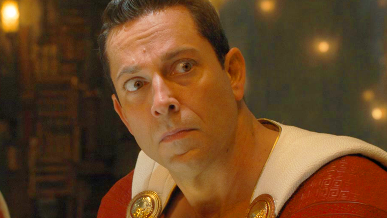 Shazam (Zachary Levi) learns of a theft at the local museum in Shazam! Fury of the Gods (2023), Warner Bros. Pictures