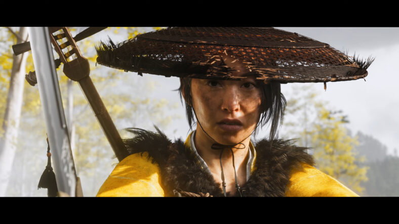 Atsu (Erika Ishii) draws her swords in Ghost of Yōtei (2025), Sony Interactive Entertainment