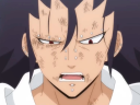 Gajeel (Wataru Hatano) loses yet another fight to Natsu (Tetsuya Kakihara) in Fairy Tail: 100 Years Quest Episode 10 "New Foes" (2024), J.C. Staff