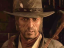 John Marston (Rob Wiethoff) discovers the source of the zombie outbreak in Red Dead Redemption: Undead Nightmare (2010),