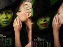 The poster for the cinematic version of 'Wicked', as compared to the version produced for the original Broadway play.