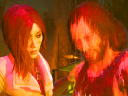 Songbird (Minji Chang) tries to help Johnny (Keanu Reeves) figure out why his glitching has gotten out of hand in Cyberpunk 2077: Phantom Liberty (2023), CD Projekt Red