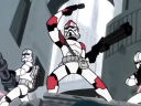 Captain Fordo (André Sogliuzzo) and his troops defend Sector Four in Star Wars: Clone Wars Chapter 23 (2005), Lucasfilm