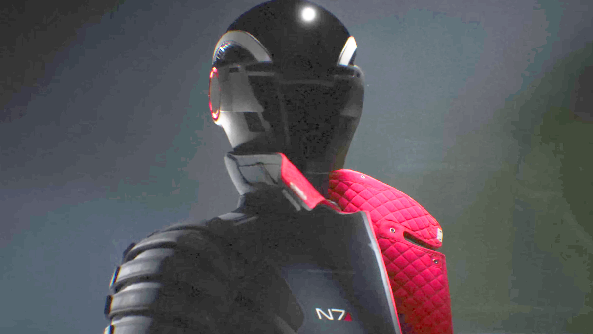 An N7 agent suits up in Mass Effect (TBA), BioWare