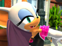 Rouge the Bat (Rumi Ochiai) strikes a celebratory 'Win Pose' in Sonic Generations (2010), Sega