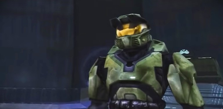 Master Chief in Halo: Combat Evolved (2002), Microsoft Game Studios.