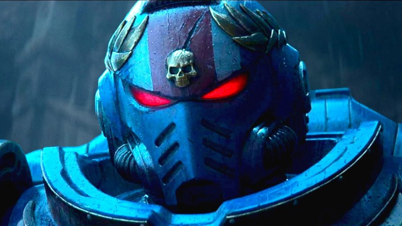 A Space Marine dons his helmet in Secret Level (2024), Amazon Prime