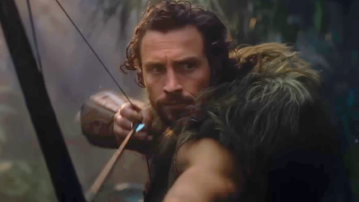 Kraven (Aaron Taylor-Johnson) stalks the jungles in Kraven the Hunter (2023), Sony Pictures