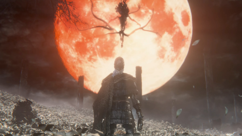 The Moon Presence descends upon a Good Hunter (William Vanderpuye) in Bloodborne (2015), FromSoftware