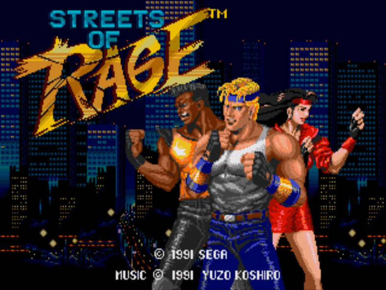 Adam, Axel, and Blaze are ready to rumble with Mr. X in Streets of Rage (1991), SEGA