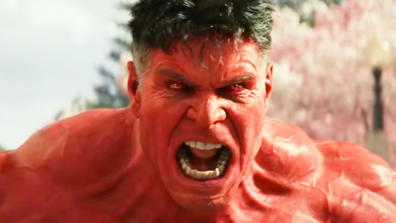 President Ross (Harrison Ford) is a teensy bit angry in Captain America: Brave New World (2025), Marvel Entertainment