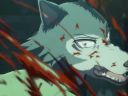 Legoshi (Chikahiro Kobayashi) unleashes his rage in Beastars Season 3 Part 1 (2024), Orange