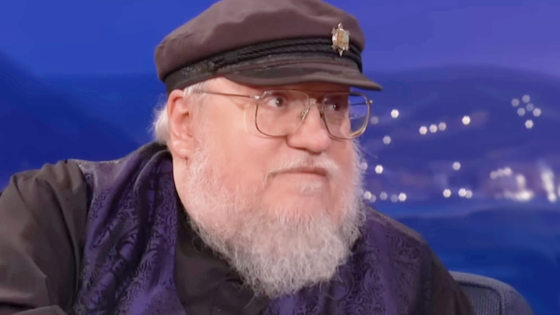 George R.R. Martin gives an update on his current projects during a 2013 appearance on Late Night With Conan O'Brien, NBC