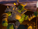 The player is promoted to the rank of Orc Warlord in Warcraft II: Tides of Darkness (1995), Blizzard Entertainment