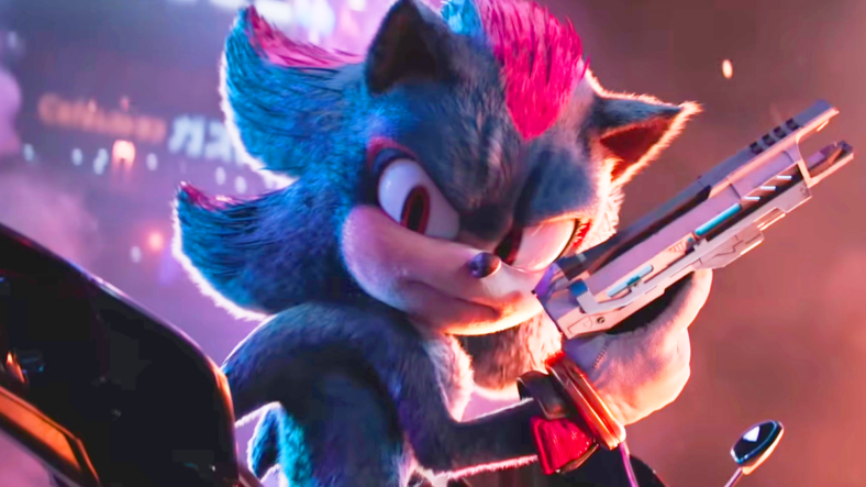 Shadow (Keanu Reeves) is locked and loaded in Sonic the Hedgehog 3 (2024), Paramount Pictures