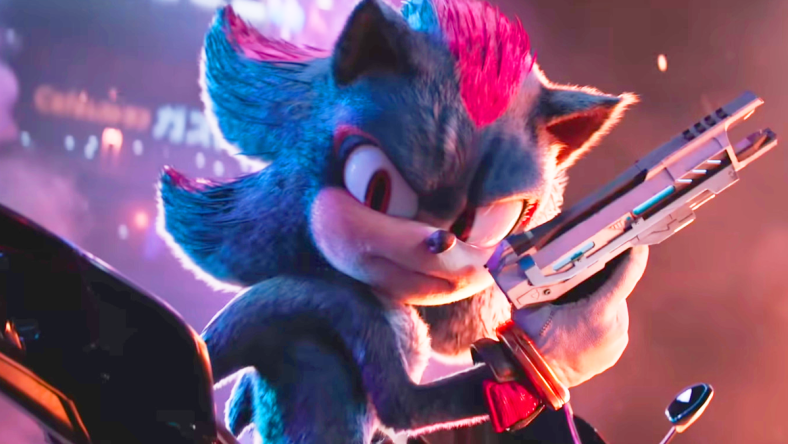 Shadow (Keanu Reeves) is locked and loaded in Sonic the Hedgehog 3 (2024), Paramount Pictures