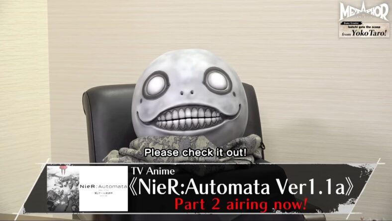 Yoko Taro sneaks in a plug for Nier: Automata Ver1.1a while speaking with Atlus about their newly released Metaphor: ReFantazio