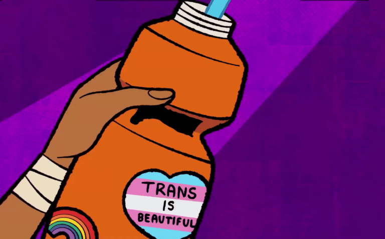 Brooklyn (Indya Moore) refills her water bottle in Moon Girl and Devil Dinosaur Season 2 Episode 15 "The Gatekeeper" (2024), Marvel Entertainment