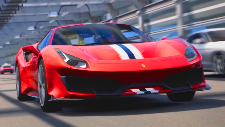 A player takes their Ferrari 488 Pista for a spin in Test Drive Unlimited Solar Crown (2024), Nacon