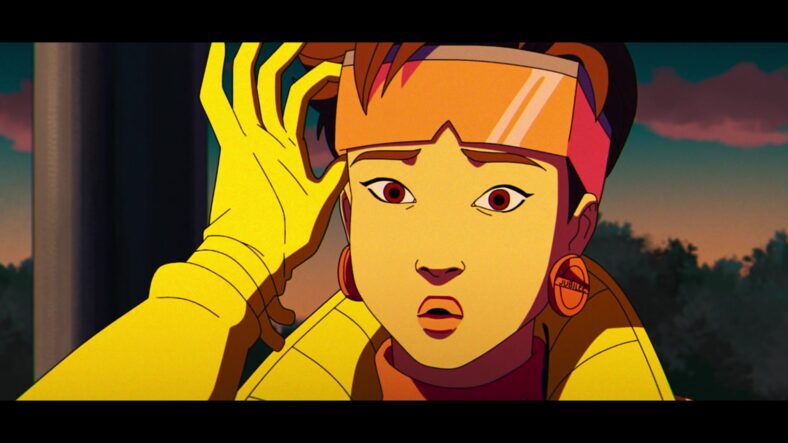 Jubilee (Holly Chou) feels the heat as Sunspot (Gui Augustini) reveals his powers in X-Men ’97 Season 1 Episode 1 ‘To Me, My X-Men’ (2024), Disney Plus