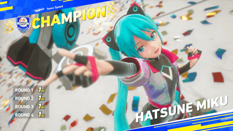 Hatsune Miku (Saki Fujita) reigns supreme in Sonic Racing: Crossworlds (2025), SEGA