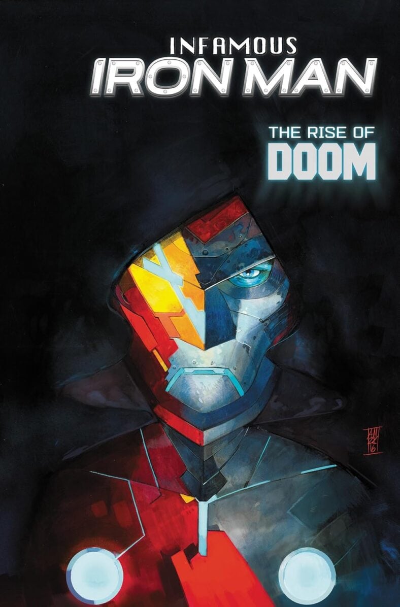 Doctor Doom faces a new path on Alex Maleev's cover to Infamous Iron Man Vol. 1 "The Rise of Doom" (2026), Marvel Comics