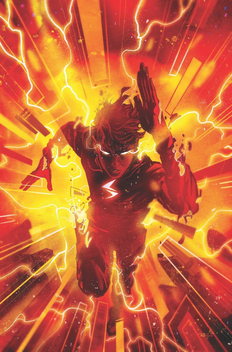 Wally West burns rubber on Nick Robles' cover to Absolute Flash Vol. 1 #1 (2025), DC