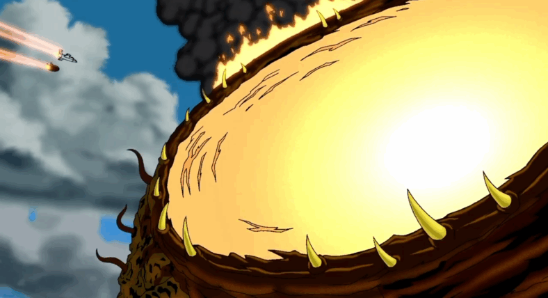 The Centre is not a good place to land in Justice League: The New Frontier (2008), Warner Bros. Animation