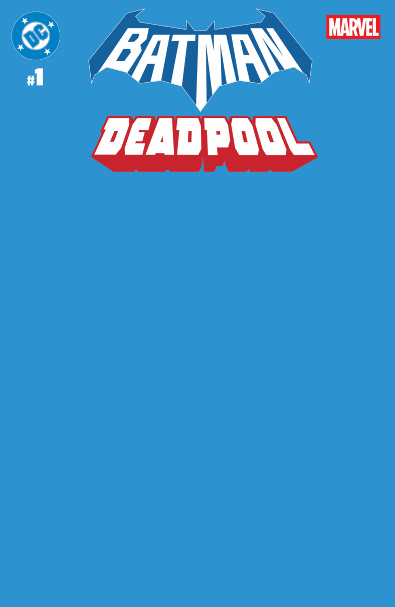 The blank cover to Batman/Deadpool Vol. 1 #1 (2025), DC/Marvel Comics