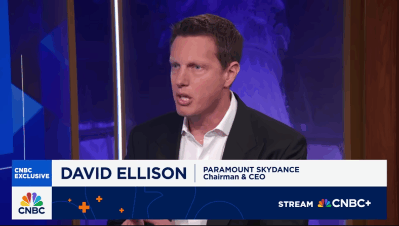 Paramount Skydance CEO David Ellison: We want to be the most technologically capable media company via CNBC Television on YouTube