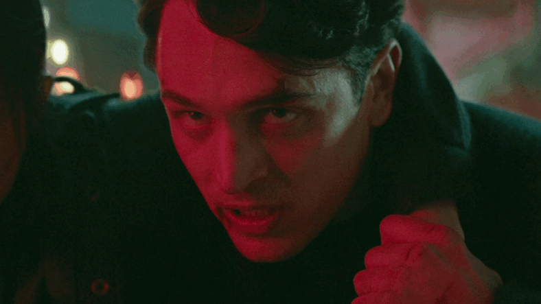 Winston (Colin Woodell) wants revenge against Cormac (Mel Gibson) in The Continental: From the World of John Wick Episode 1 "Brothers in Arms" (2023), Lionsgate Television