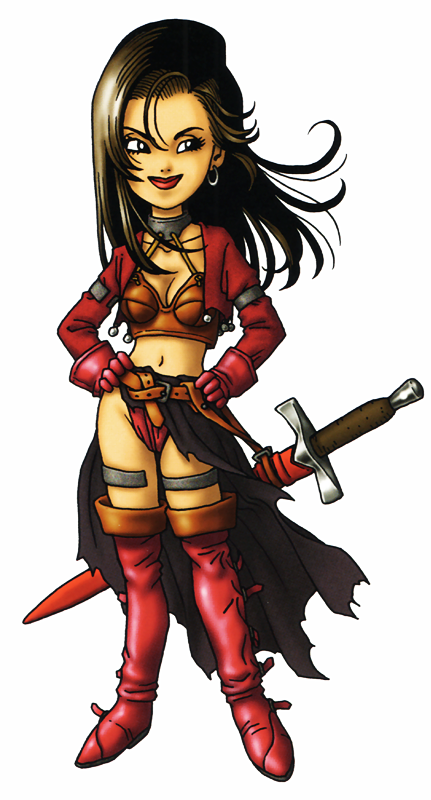 Aishes's original appearance, as depicted in Dragon Quest VII: Fragments of the Forgotten Past (1997), Square Enix