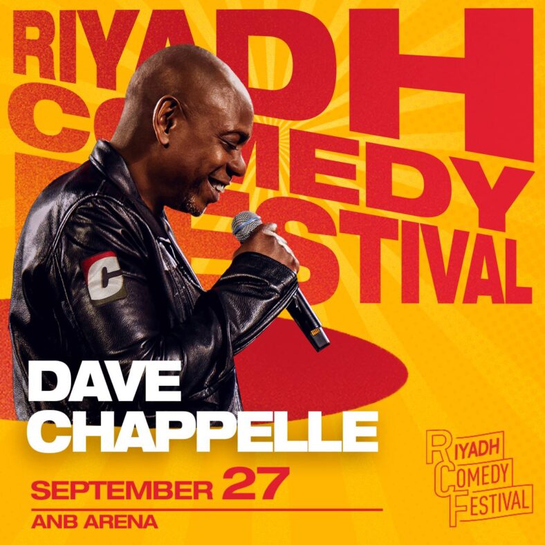 Dave Chappelle performs at the Riyadh Comedy Festival 2025 in Saudi Arabia