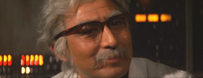 Akihiko Hirata wanted to be Albert Einstein for Halloween so badly in Terror of Mechagodzilla (1975), Toho Co. Ltd.