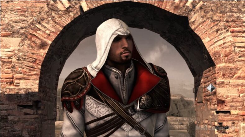 Ezio Auditore (Roger Craig Smith) delivering a letter to Machiavelli in Assassin's Creed Brotherhood, 2010 Ubisoft