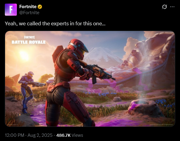 After 'Superman', the next 'Fortnite' collabs are set to include 'Halo' and possibly 'Power Rangers'.