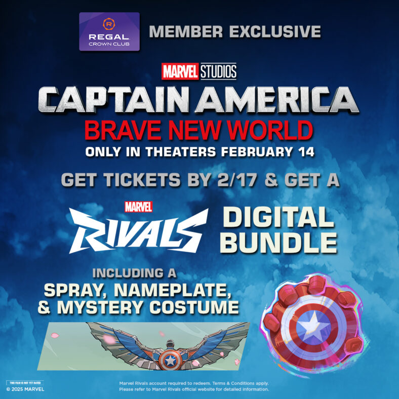 The Regal Cinemas exclusive 'Captain America: Brave New World x Marvel Rivals' bundle (2025), Regal Cinemas