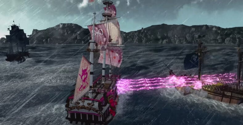 Goromaru firing from laser cannons, Like A Dragon: Pirate Yakuza in Hawaii (2025), RGG