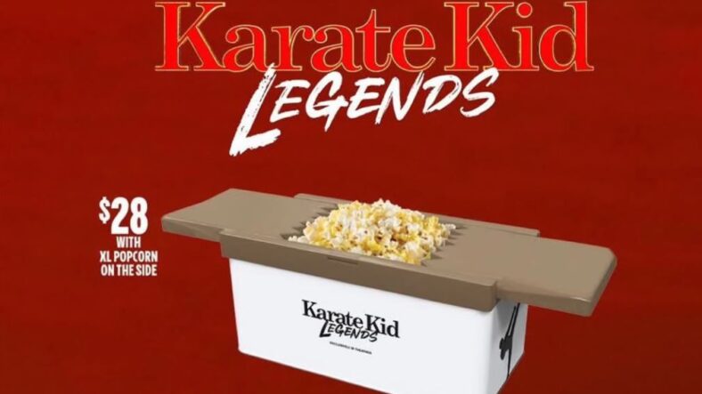 Cinemark's Karate Kid: Legends (2025) chop popcorn bucket